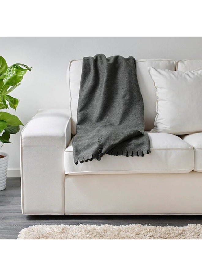 Polarfied Blanket, Soft Fleece Grey Polarfied Blanket, 130x170 cm  - Image 1