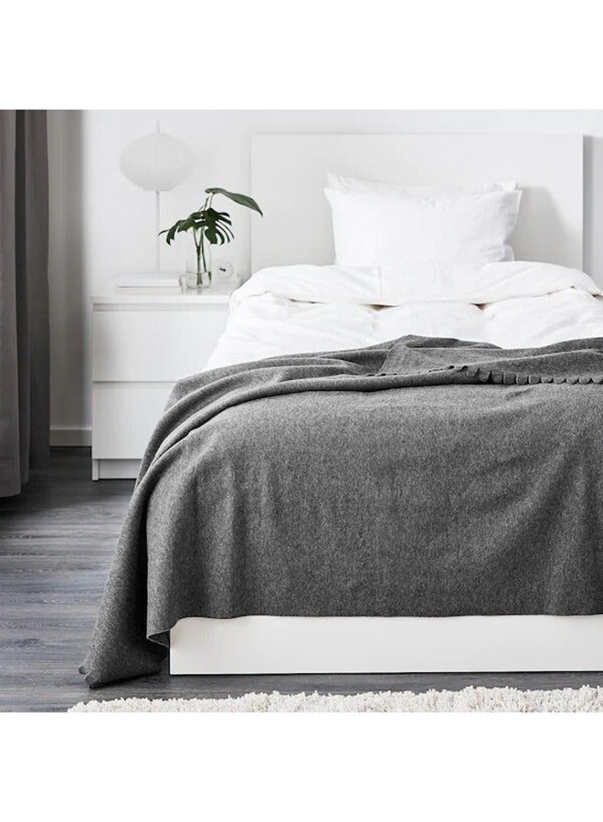 Polarfied Blanket, Soft Fleece Grey Polarfied Blanket, 130x170 cm  - Image 5