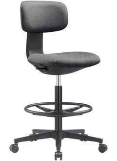 navo NAVO Pluto, High Office Chair, Ergonomic Drafting Chair with Adjustable Height Footrest, Drafting Stool Chair, Standing Desk Chair  - Image 2