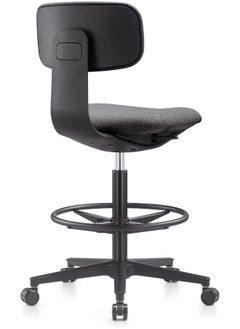 navo NAVO Pluto, High Office Chair, Ergonomic Drafting Chair with Adjustable Height Footrest, Drafting Stool Chair, Standing Desk Chair  - Image 4