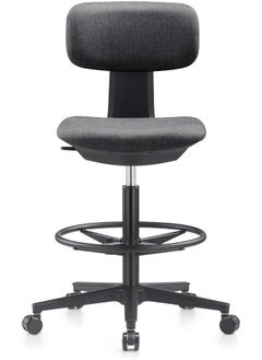 navo NAVO Pluto, High Office Chair, Ergonomic Drafting Chair with Adjustable Height Footrest, Drafting Stool Chair, Standing Desk Chair  - Image 1