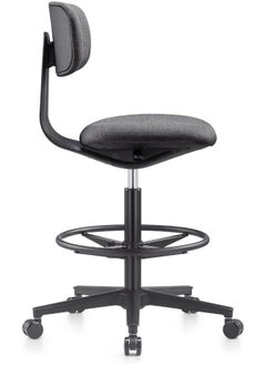 navo NAVO Pluto, High Office Chair, Ergonomic Drafting Chair with Adjustable Height Footrest, Drafting Stool Chair, Standing Desk Chair  - Image 3