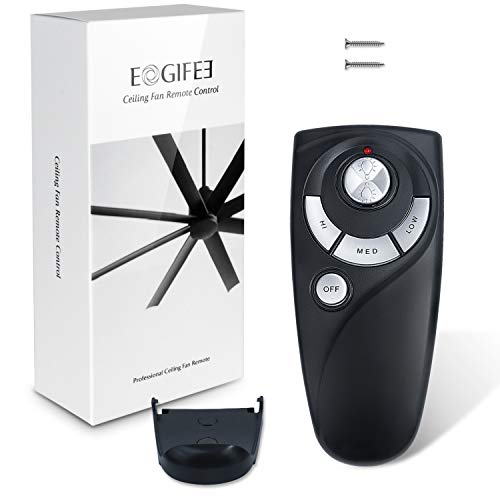 Eogifee UC7083T Ceiling Fan Remote Control Replacement of Hampton Bay with Dim Light,3 Speed Control with Wall Mount Only Remote - Image 2
