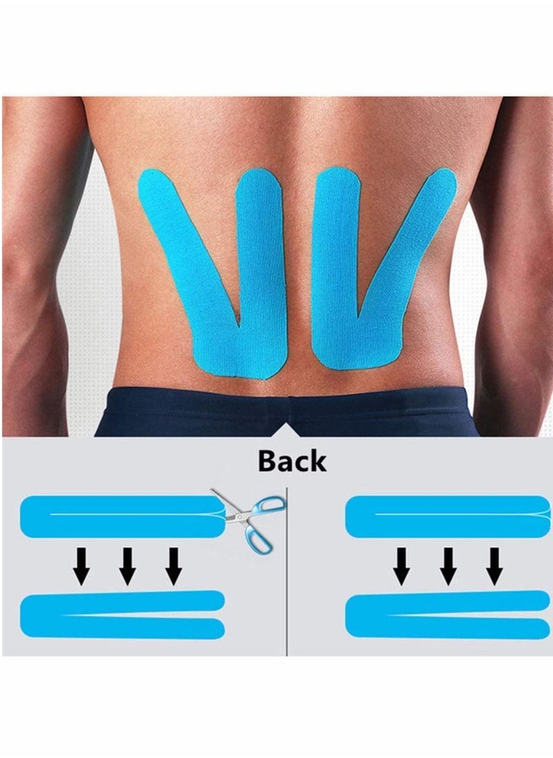 Generic Kinesiology Tape, Muscle Tape Therapeutic  Hypoallergenic Sports Strapping Breathable and Waterproof Adhesive for Injury Recovery Gym Fitness Running Tennis Swimming Football 5m  - Image 2