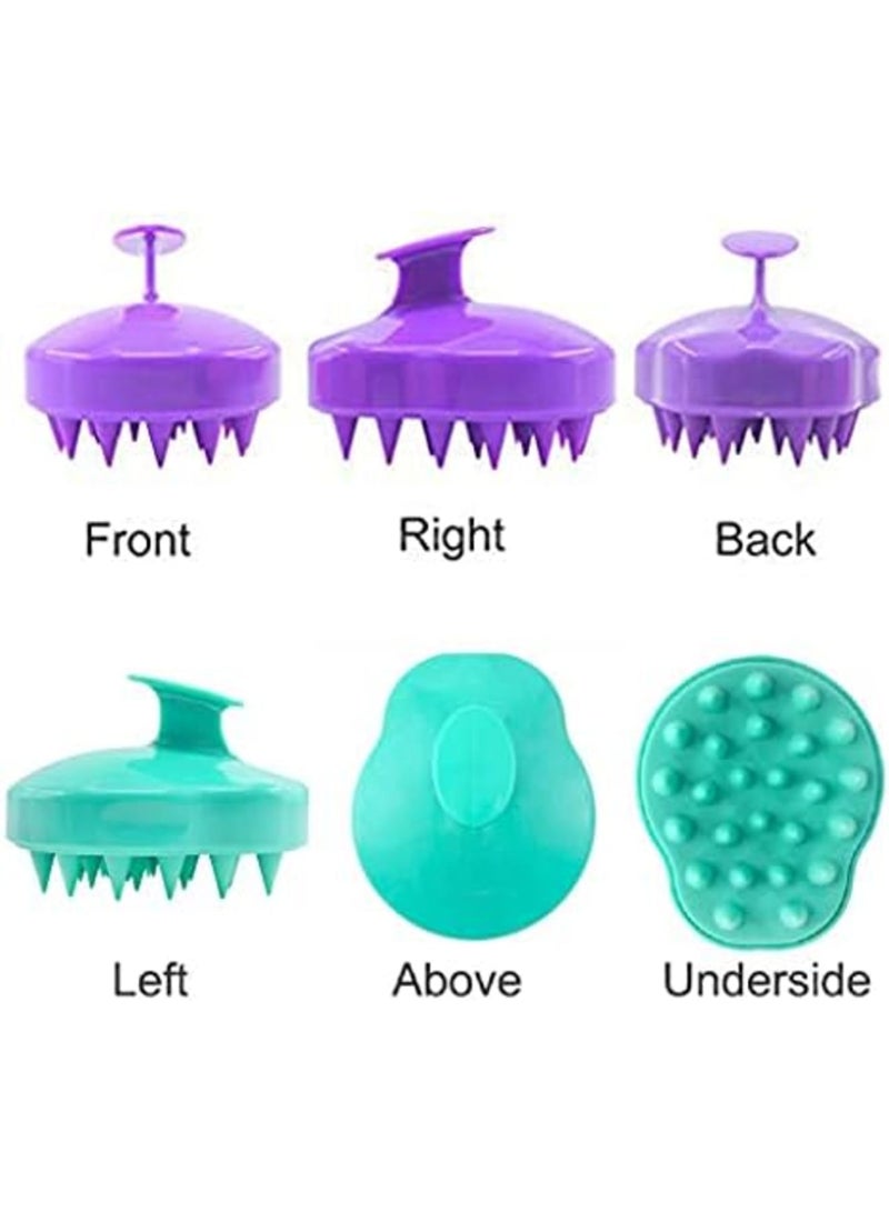 Luckam Dandruff Control Scalp Exfoliating Brush - Waterproof Hair Growth Massager for Curly Hair, 2 Pack Scalp Care Tool - Image 4