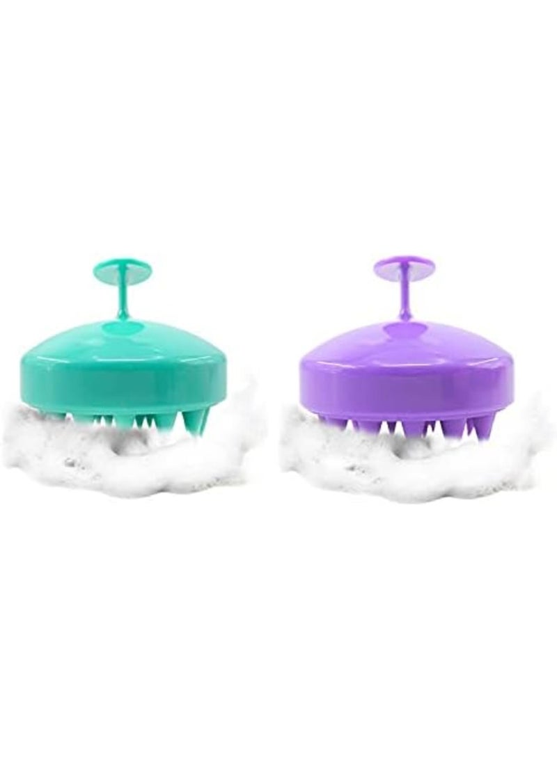 Luckam Dandruff Control Scalp Exfoliating Brush - Waterproof Hair Growth Massager for Curly Hair, 2 Pack Scalp Care Tool - Image 1