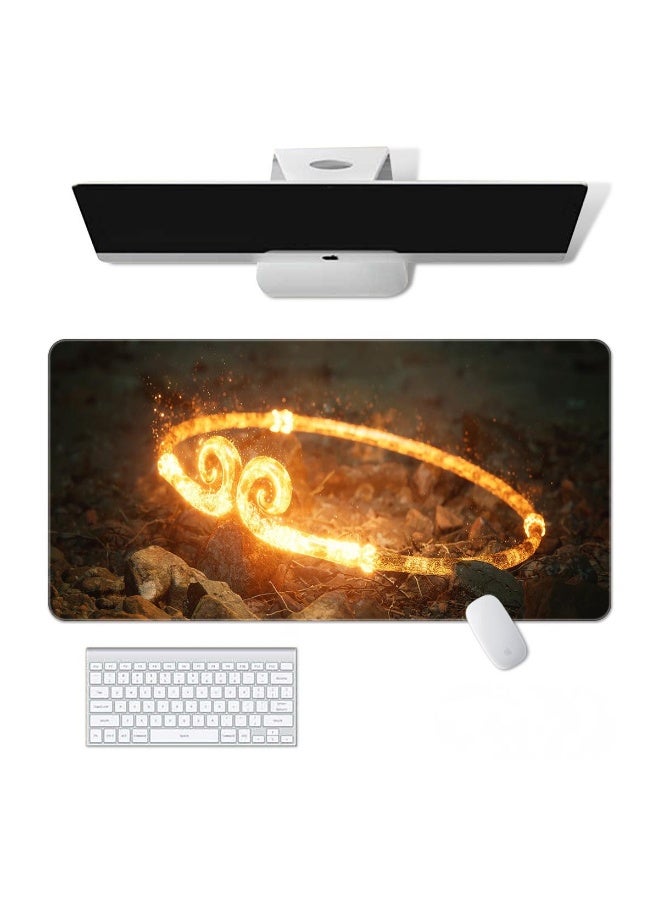 Black Myth Wukong Esports Games Gift Gaming Mouse Pad Extended Large Mat Desk Pad Stitched Edges Mousepad Long Mouse Pad And Non-Slip Rubber Base Mice Pad 900x400x3MM XXXL Large Mouse Pad - Image 1