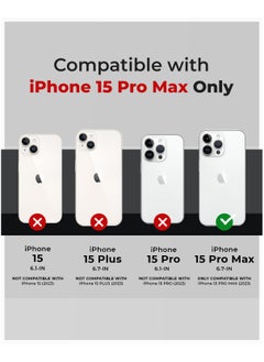 Raegr RAEGR iPhone 15 Pro Max Case | Anodized Aluminum Bumper | Supports Mag-Safe Wireless Charging | Edge Armor Protective Minimal Case Designed for iPhone 15 Pro Max (6.7-Inch) (2023) - Black RG10529  - Image 2