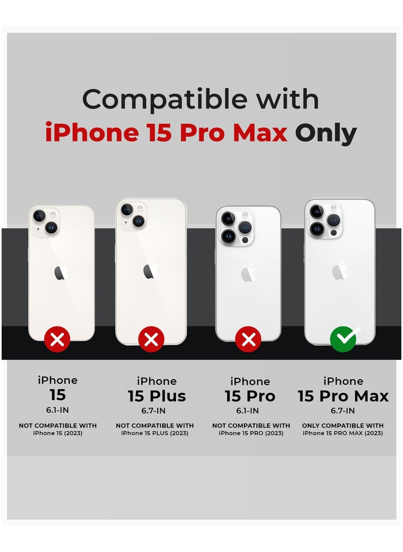 Raegr - RAEGR iPhone 15 Pro Max Case | Anodized Aluminum Bumper | Supports Mag-Safe Wireless Charging | Edge Armor Protective Minimal Case Designed for iPhone 15 Pro Max (6.7-Inch) (2023) - Black RG10529 - Image 1