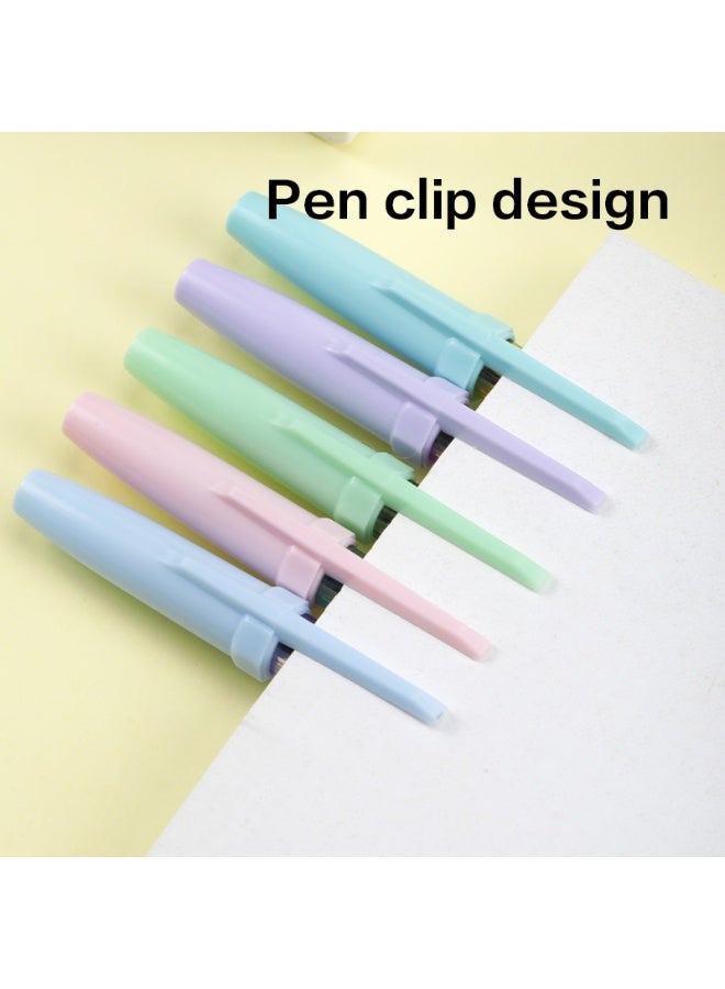 ديلي أقلام حبر جاف باستيل EQ6C-MT-BL، رأس رفيع 0.7 مم، حبر أزرق، تصميم مريح، أقلام كتابة سلسة للمدرسة والمكتب والتدوين، عبوة من 5 قطع. - Image 5