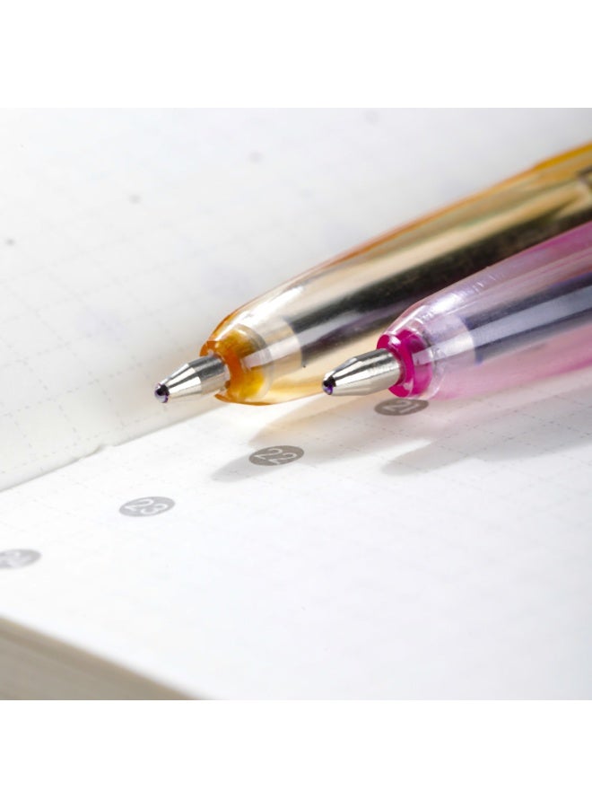 ديلي أقلام حبر جاف باستيل EQ6C-MT-BL، رأس رفيع 0.7 مم، حبر أزرق، تصميم مريح، أقلام كتابة سلسة للمدرسة والمكتب والتدوين، عبوة من 5 قطع. - Image 3