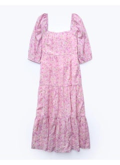 American Eagle AE Long-Sleeve Tiered Midi Dress  - Image 4