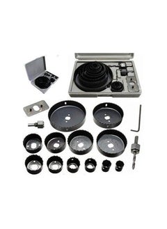 SNW 16 Pcs Carbon Steel Hole Saw Cutting Tools (19-127mm) Rotary Bit Set (16 Bits)  - Image 1