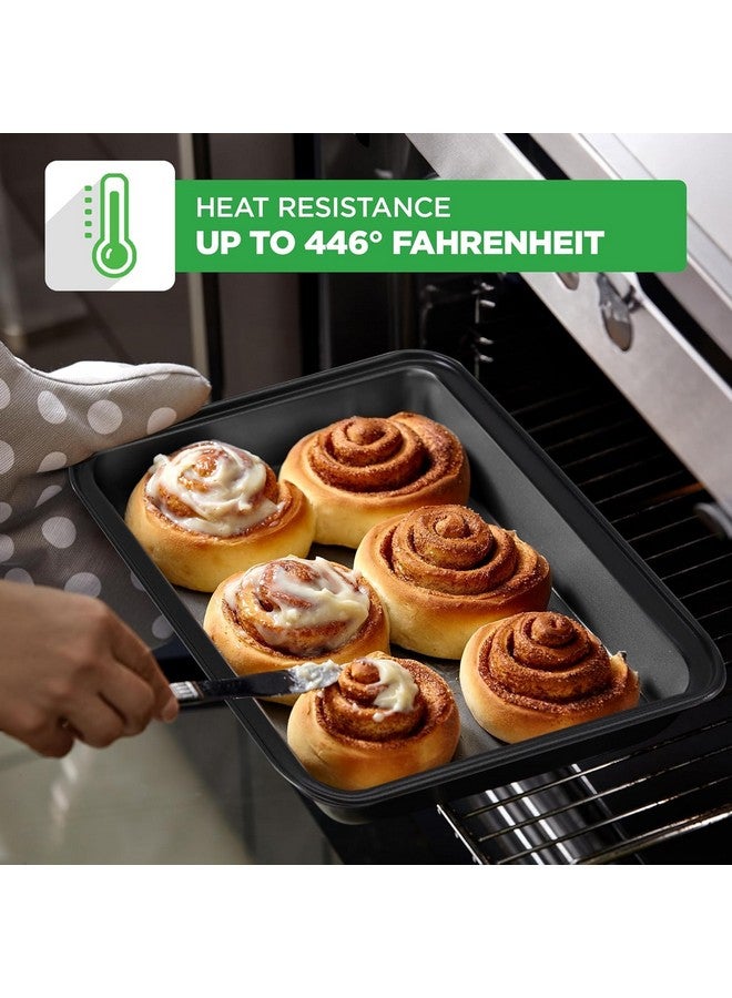 نيوتري شيف مجموعة قوالب خبز نيوتري شيف غير لاصقة من 10 قطع - مجموعة أدوات خبز فاخرة من الفولاذ الكربوني مع صواني بسكويت، صينية مافن، صينية تحميص، صينية كيك، صينية خبز، صينية بيتزا - سهلة التنظيف، لون أسود - Image 5