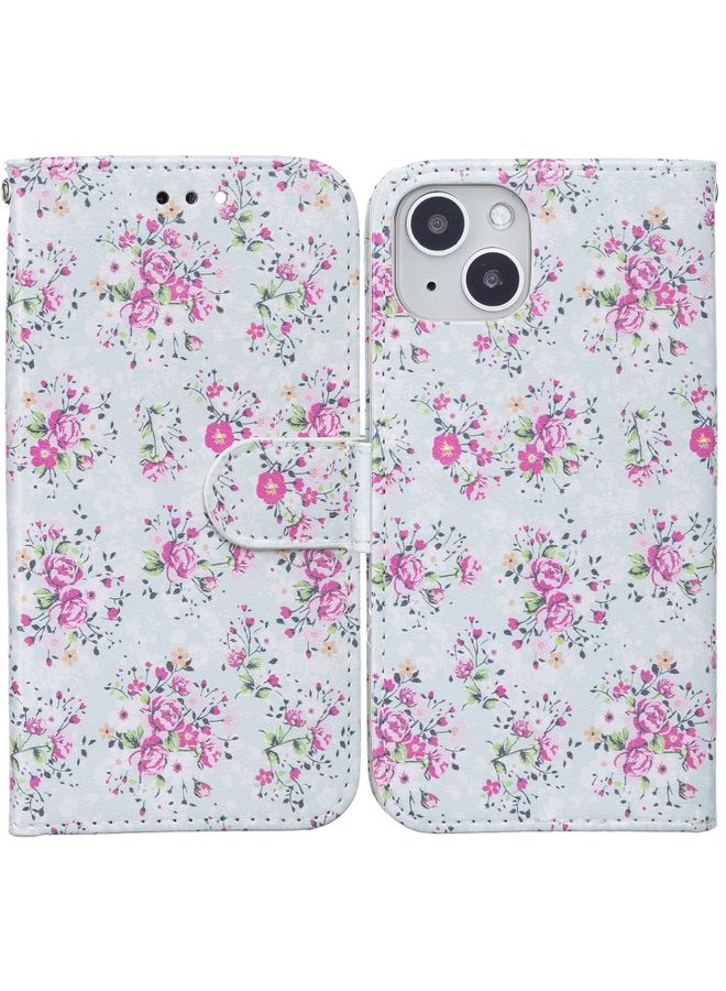 BGM Case Cover For iPhone 13 mini Horizontal Flip Leather Case with Holder & Card Slots & Photo Frame & Wallet  Rose