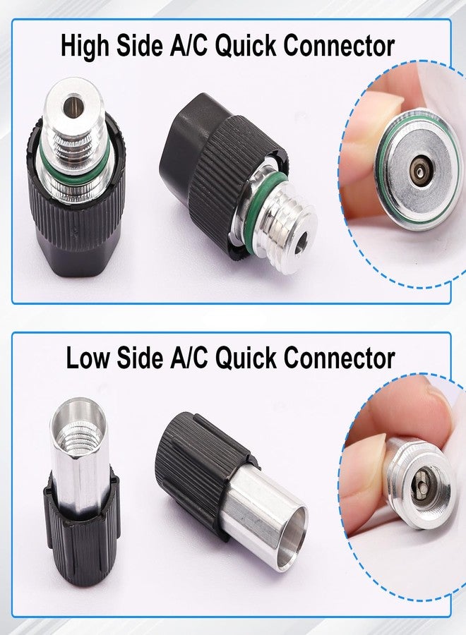 TWTADE Air Conditioning Valve Core Kit - Car AC R12 R134a Teflon Seal Refrigeration Schrader Valve Stem Cores with Remover Tool, Service Valve & HVAC System Charging Port Seal Caps Kit - Image 5