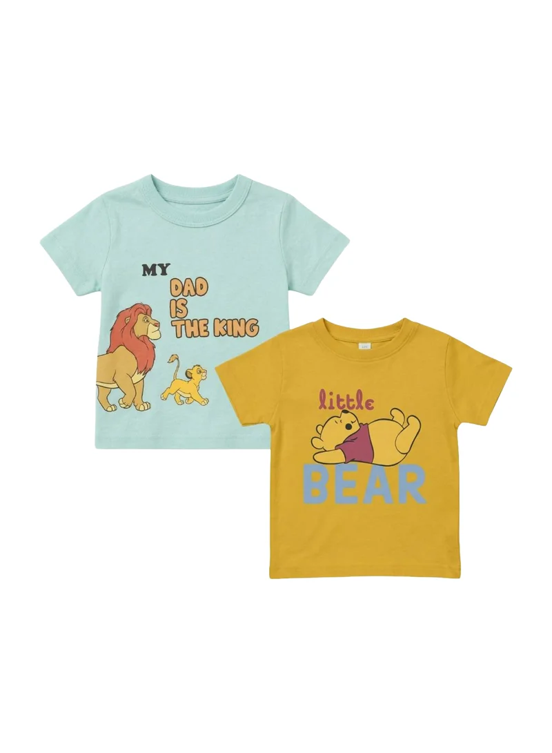ديزني Infant Boys Printed T-Shirt (Pack of 2)