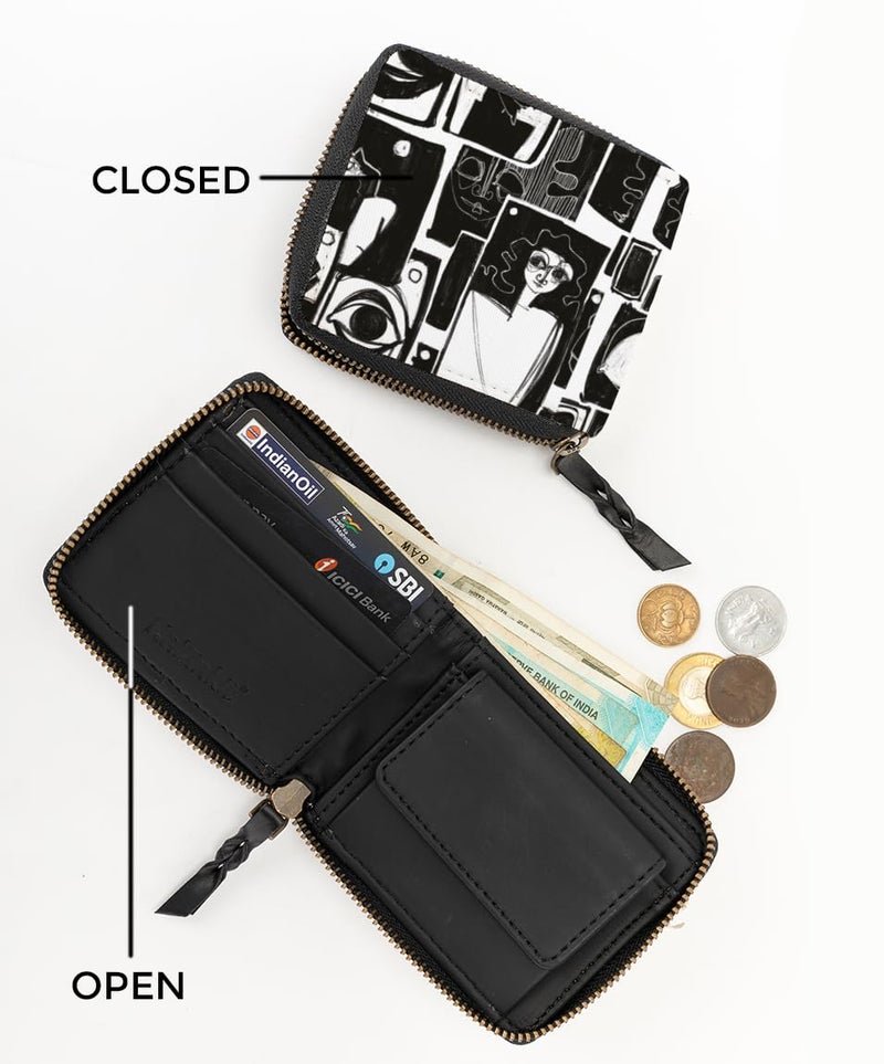 Kalankit Small Wallet for Woman | Mini Bi-Fold Purse for Women, Stylish Card Holder, Compact Pocket, Cute Money Purse for Girls | Ladies Zip Wallet for Women | Gift for Teenage Girls - Image 3