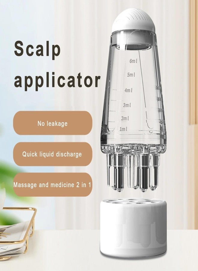 DOOMSDAY Hair Oil Applicator Comb, Smooth Root Comb Applicator Bottle For Scalp Oil, Anti Hair Loss Lotion Dispenser, Anti-Leak, Scale Control, Salon Care, Oily/Greasy Hair (6ml) - Image 2