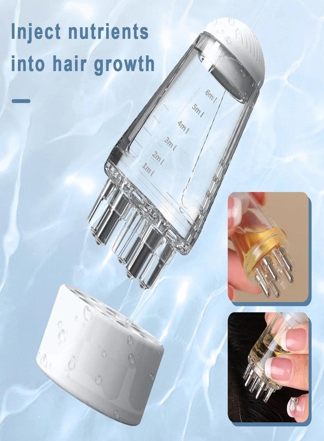 DOOMSDAY Hair Oil Applicator Comb, Smooth Root Comb Applicator Bottle For Scalp Oil, Anti Hair Loss Lotion Dispenser, Anti-Leak, Scale Control, Salon Care, Oily/Greasy Hair (6ml) - Image 3