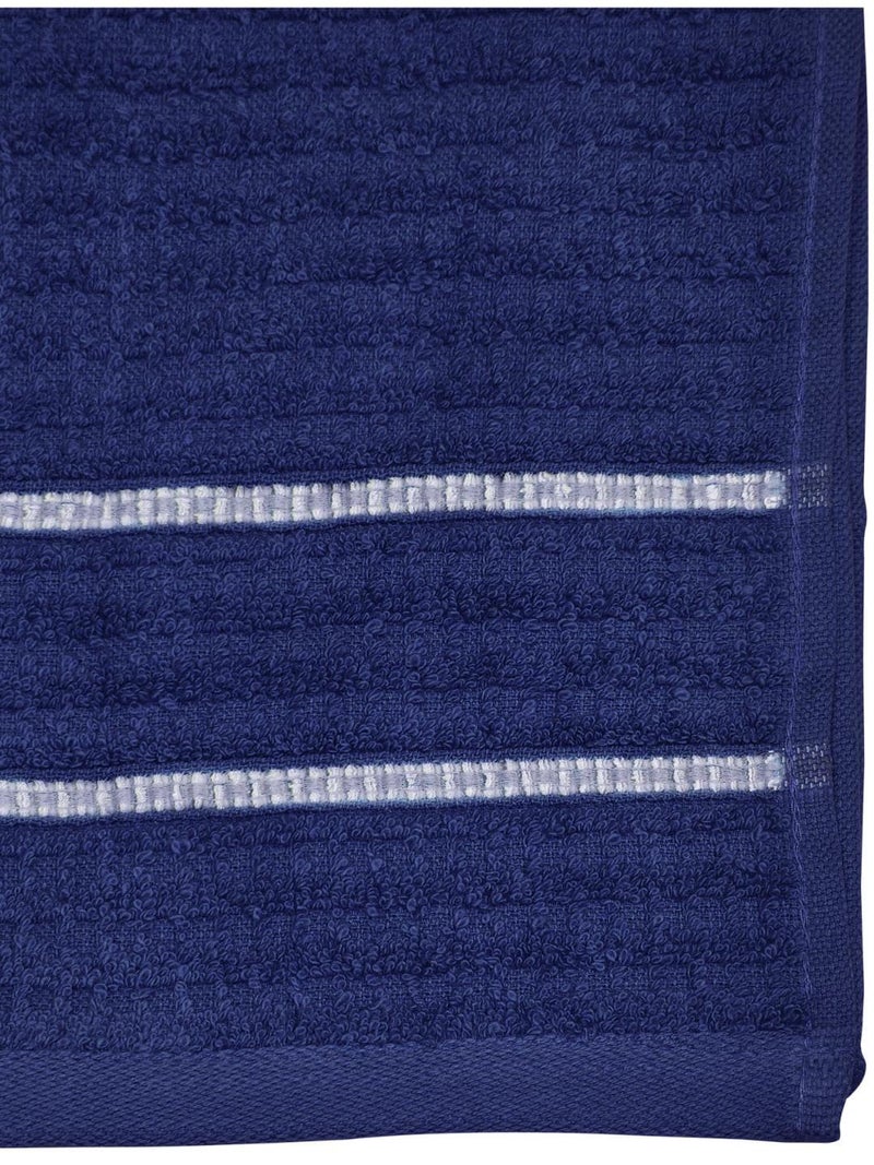 BIANCA Extra Plush Turkish Terry Towels -2pc Hand Towel Set (Mint-Tea) | 480 GSM l 100% Cotton Towel | Hand Towel, Gym Towel for Men Workout Solid-Navy - Image 5