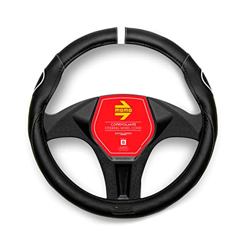 MOMO Street Universal Steering Wheel Cover Black and White - Image 1