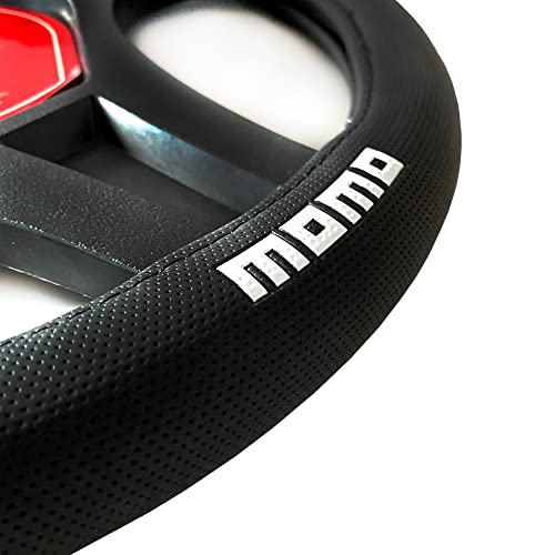 MOMO Street Universal Steering Wheel Cover Black and White - Image 3