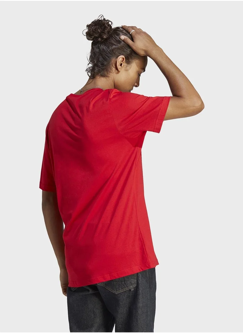 Adidas adidas M Sl Sj T Red Training T-Shirts 2XSS