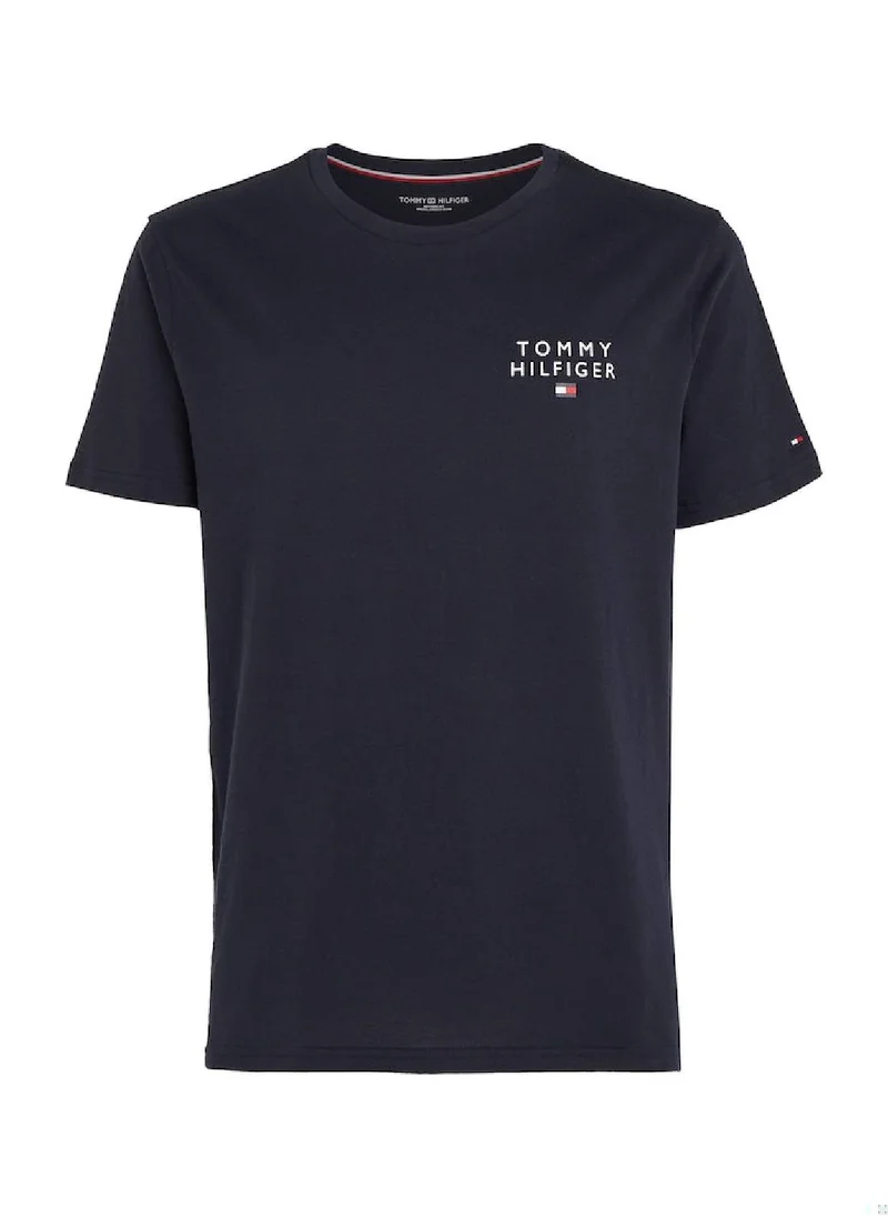 TOMMY HILFIGER Men's Original Logo Lounge T-Shirt, Navy