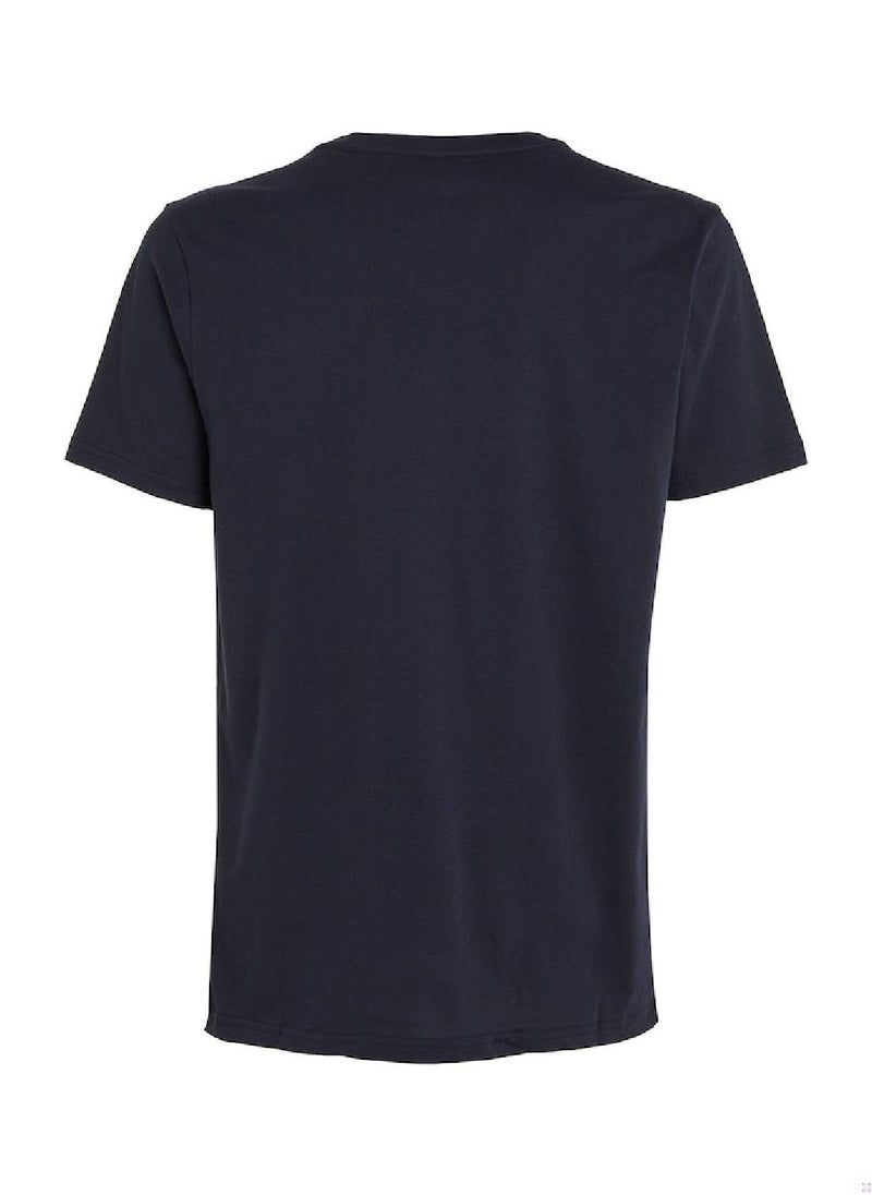 TOMMY HILFIGER - Men's Original Logo Lounge T-Shirt, Navy - Image 1