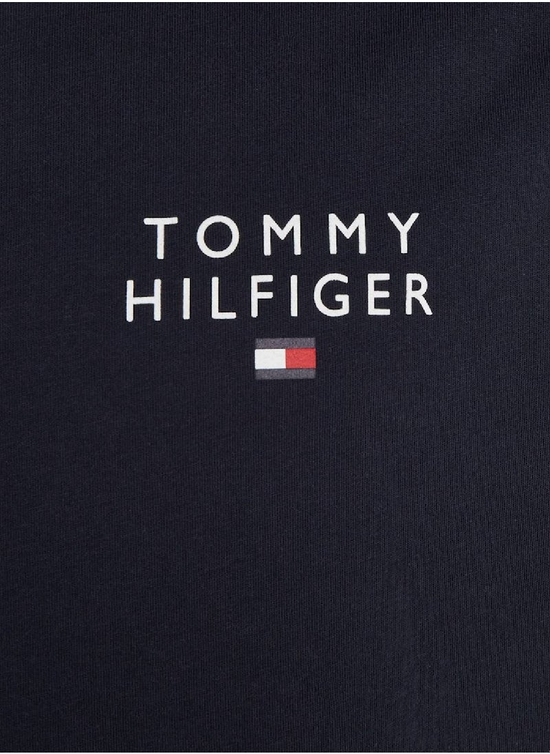 TOMMY HILFIGER - Men's Original Logo Lounge T-Shirt, Navy - Image 1