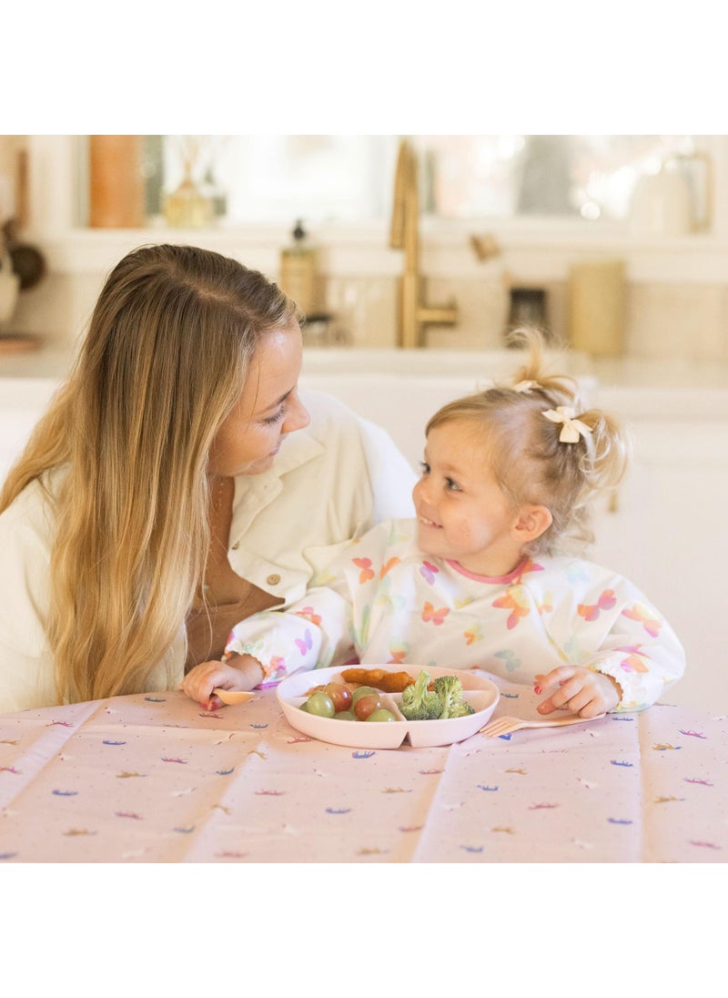 Tiny Twinkle Tiny Twinkle Mess-Proof Splat Mats for Under high Chairs or Table Cover Art Projects for Baby and Toddler - Waterproof, Washable Floor or Table Splash mat 51" x 51" (Unicorn)  - Image 2