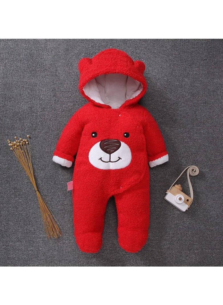 Loquat - Baby Autumn And Winter Thickened Trend Jumpsuit - Image 1