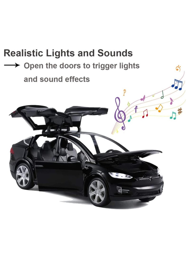 general Toy Car Model X 1:32 Pull Back Car Die Car Model Car Toy Suitable for boys and girls from 3 to 12 years old Black - Image 3