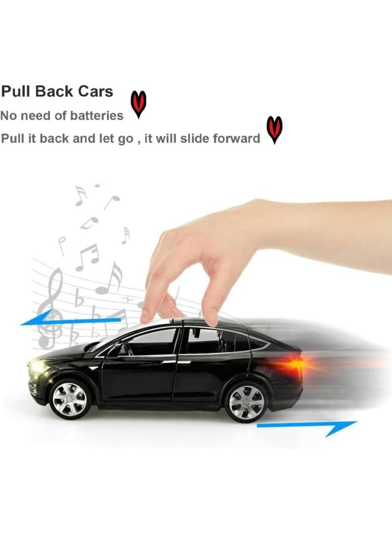 general Toy Car Model X 1:32 Pull Back Car Die Car Model Car Toy Suitable for boys and girls from 3 to 12 years old Black - Image 4