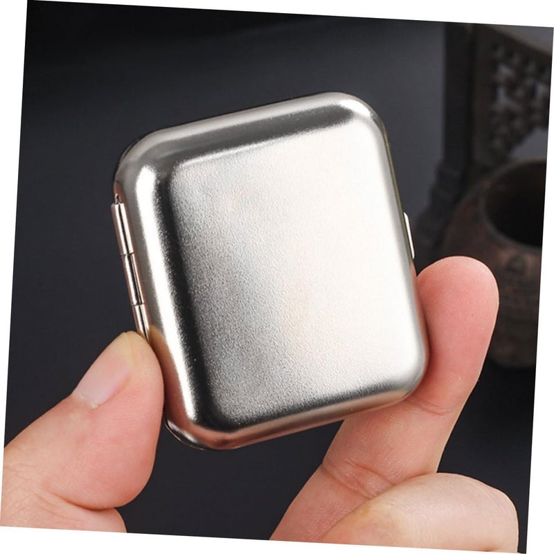 Stainless Steel Portable Pocket Ashtray Lid Compact Metal Ash Holder for Outdoor Use Sleek Design for Bars and Gatherings Easy to Carry - Image 4