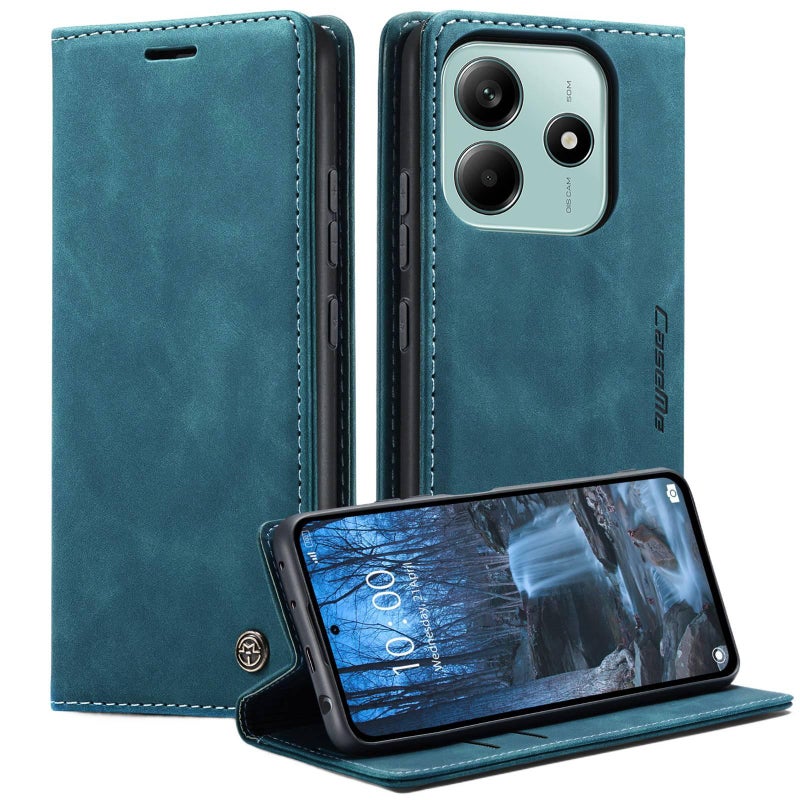 BB TPU MagSafe Case for Redmi Note 13 Pro with Card Holder and Drop Protection plus Shockproof plus Kickstand plus Strong Magnetic in Blue - Image 2