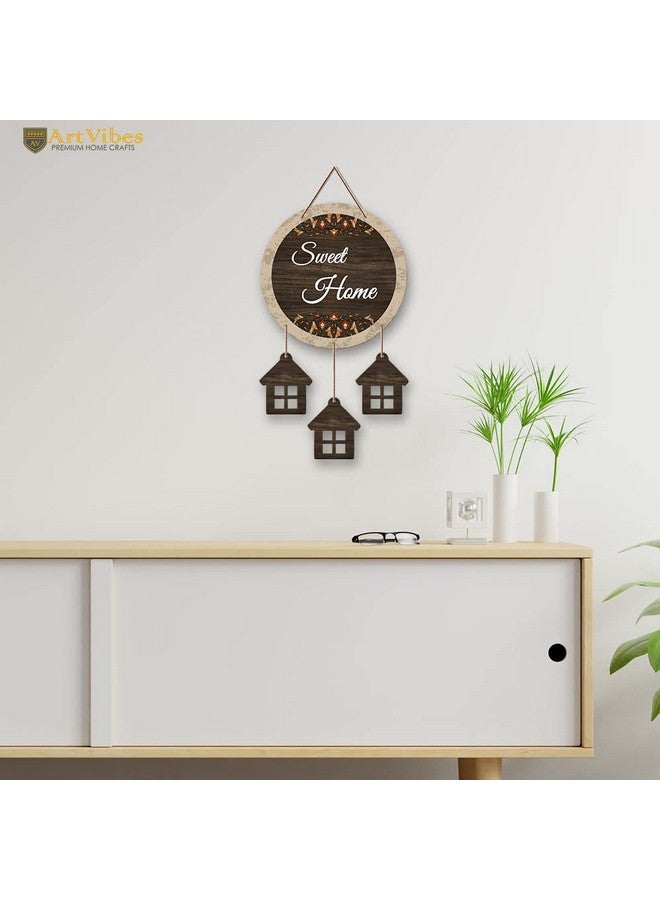 آرتفيب عناصر ديكور حائط خشبية من Artvibes Sweet Home للمنزل | هدايا | شماعات حائط خشبية | ديكور حائط من مادة MDF لغرفة المعيشة | أعمال فنية معلقة على الحائط | عناصر ديكور حديثة (WH_7209N) - Image 3