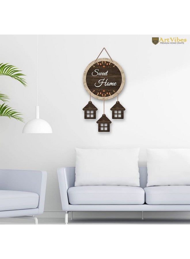 آرتفيب عناصر ديكور حائط خشبية من Artvibes Sweet Home للمنزل | هدايا | شماعات حائط خشبية | ديكور حائط من مادة MDF لغرفة المعيشة | أعمال فنية معلقة على الحائط | عناصر ديكور حديثة (WH_7209N) - Image 2