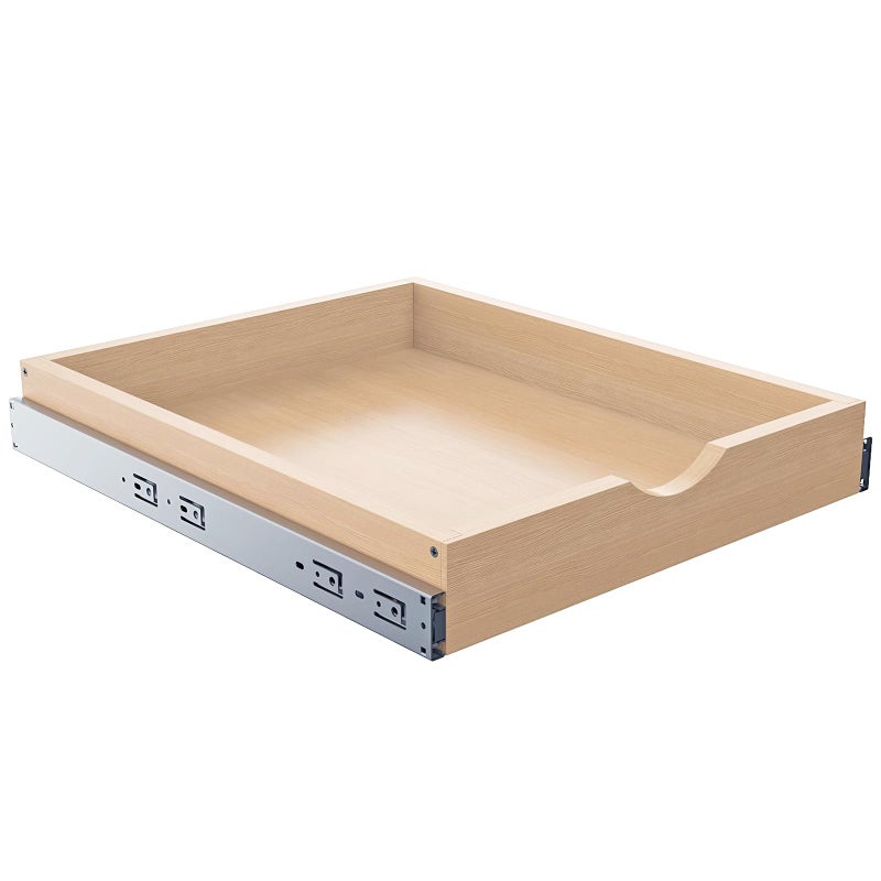 Mobirex Pull Out Drawers for Cabinet Wood Slide Out Cabinet Organizer and Storage Cabinet Kitchen Drawers Slide Out Shelves Pull Out Shelves in Kitchen Pantry Bathroom with Soft Close 15"W x 22"D x 3"H - Image 1