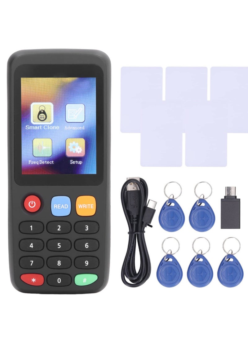 erorex Copier Writer Readers Key Copier Duplicator, USB Reader Copier Writer Duplicator for IC ID Cards, Key Fob,13.56mhz UID Key, IC Key (5 T5577 Cards 5 T5577 Buckles) - Image 1