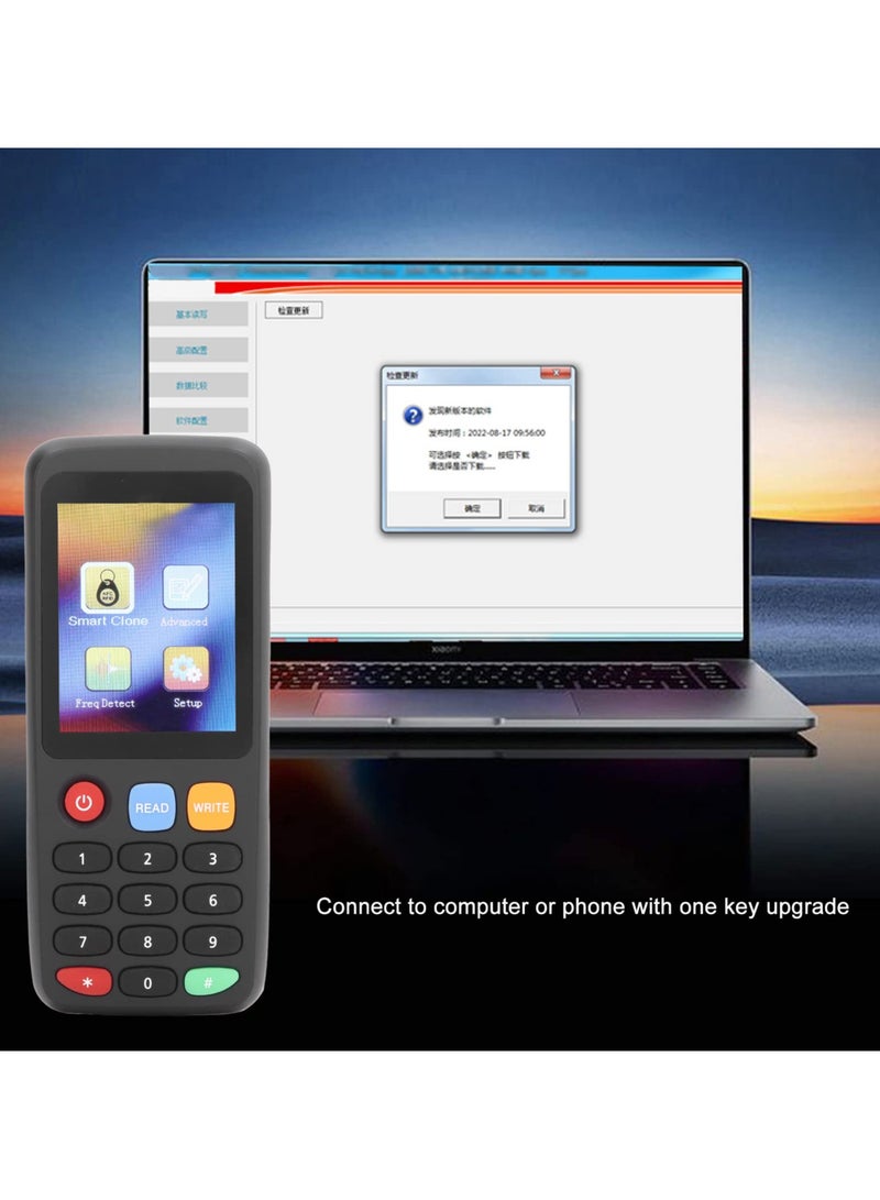 erorex Copier Writer Readers Key Copier Duplicator, USB Reader Copier Writer Duplicator for IC ID Cards, Key Fob,13.56mhz UID Key, IC Key (5 T5577 Cards 5 T5577 Buckles) - Image 3