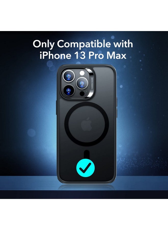 اي اس ار جراب ESR لهاتف iPhone 13 Pro Max، متوافق مع MagSafe، مقاوم للخدش، رفيع ونحيف، حماية كلاسيكية من الصدمات بدرجة عسكرية، TPU، غطاء خلفي مغناطيسي، أسود غير لامع  - Image 2