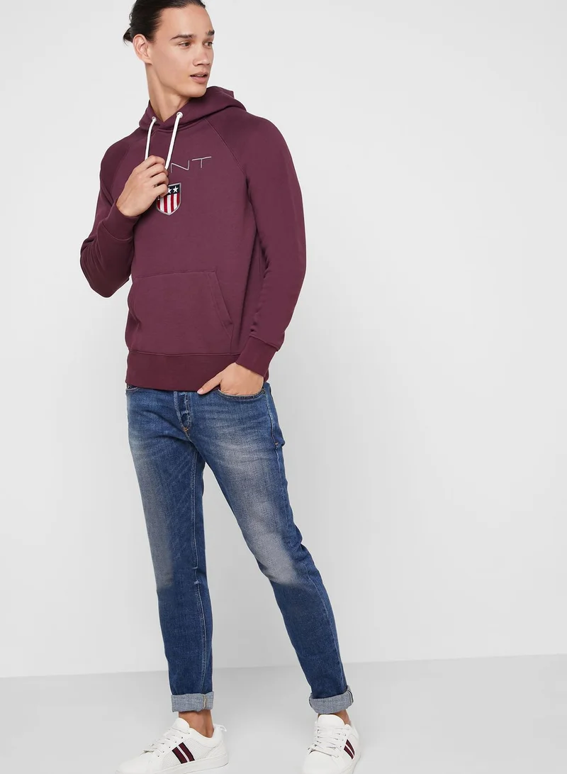 GANT Logo Shield Hoodie