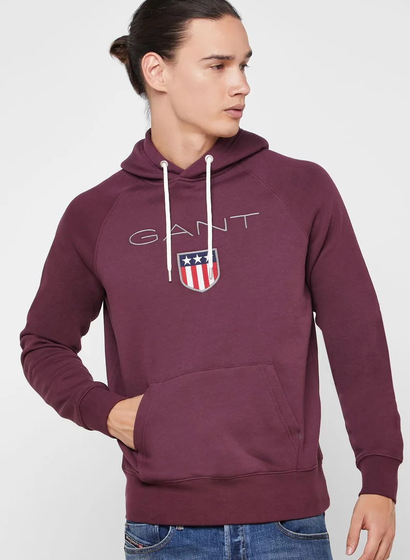 GANT Logo Shield Hoodie