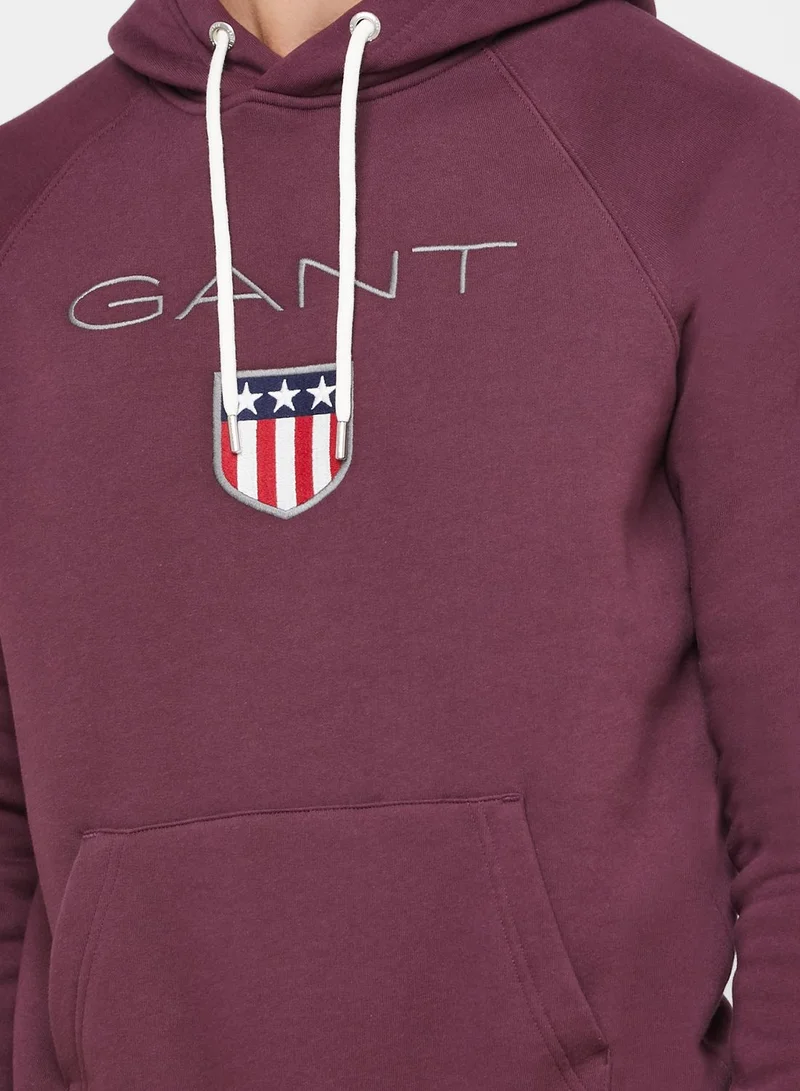 GANT Logo Shield Hoodie