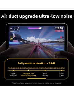 piva BR5-MAX PIVA iPad Cooling Fan with 3 speeds 30w to meet different cooling requirements and a light control button to adjust the lighting color, adding an atmosphere of fun during use and a magnetic iron piece helps to securely fix the fan on the iPad  - Image 5