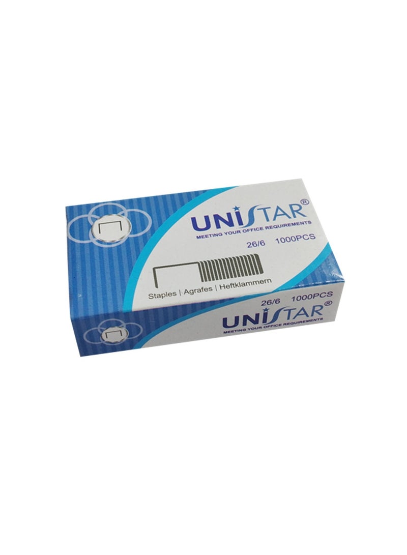 UNISTAR 20-Pack Staple Pins 26/6 Size - Image 2