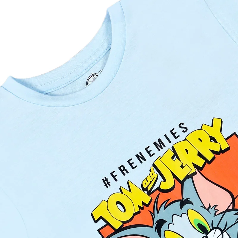 وارنر بروس. Warner Bros. Tom &amp; Jerry Frenemies Kids Boy's Short Sleeve T-Shirt