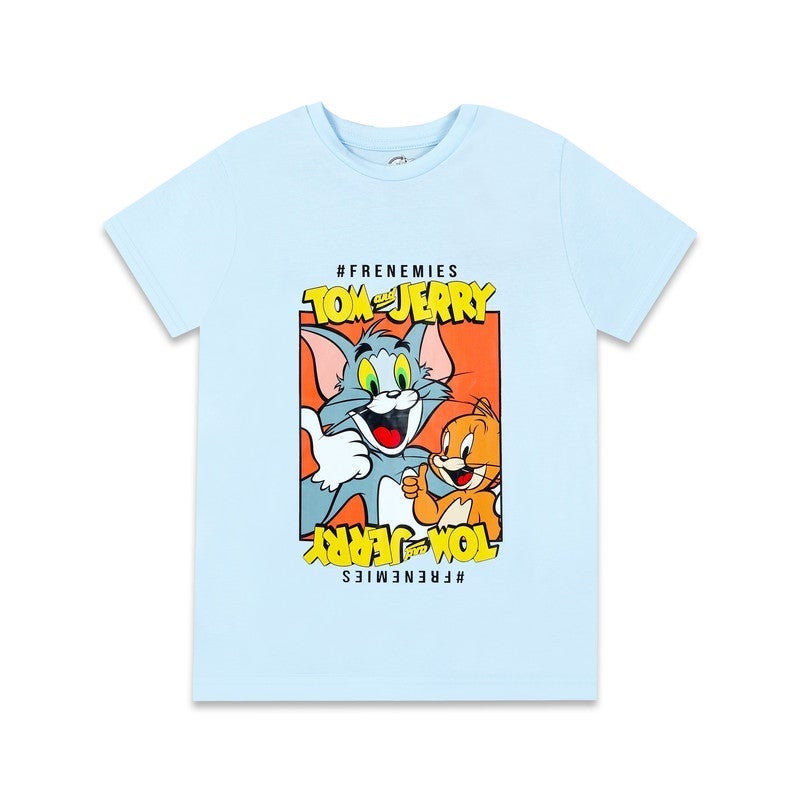 Warner Bros. Tom & Jerry Frenemies Kids Boy's Short Sleeve T-Shirt - Image 2
